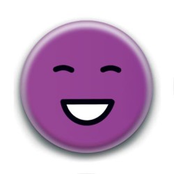 Badge : Smiley violet
