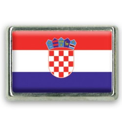 Pins rectangle : Drapeau Croatie