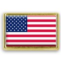 Pins chromé drapeau d'Amérique