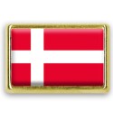 Pins rectangle : Drapeau Danemark