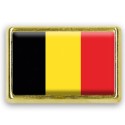 Pins rectangle : Drapeau Belgique