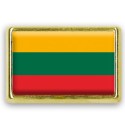 Pins rectangle : Drapeau Lituanie