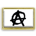 Pins rectangle : Drapeau anarchie