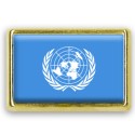 Pins rectangle : Drapeau ONU