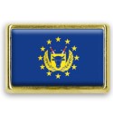 Pins rectangle : Drapeau forces armées de l'Union Européenne