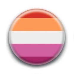 Badge : Drapeau fierté lesbienne