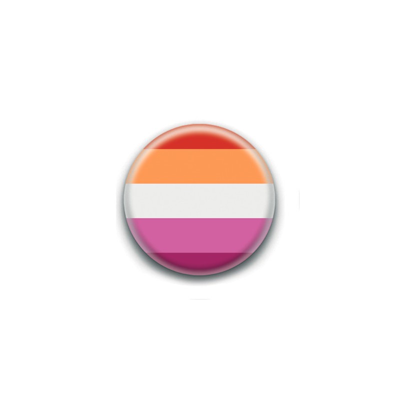 Badge : Drapeau fierté lesbienne