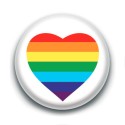 Badge : Cœur LGBTQIA+