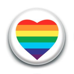 Badge : Cœur LGBTQIA+
