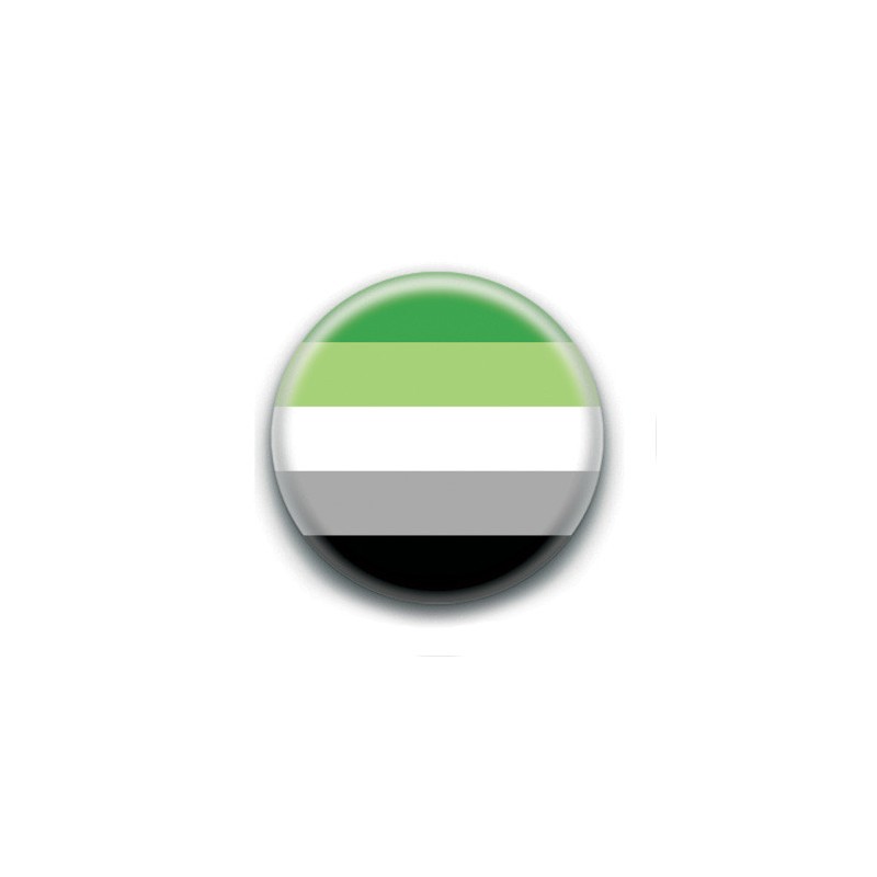 Badge : Drapeau aromantique