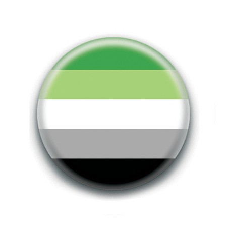 Badge : Drapeau aromantique