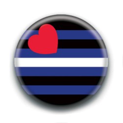Badge : Drapeau cuir