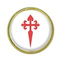Pins rond : Croix de Saint Jacques