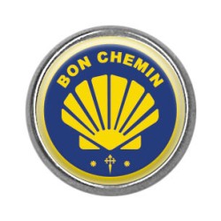 Pins rond : Bon chemin, Compostelle