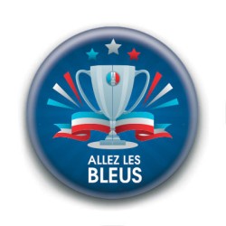 Badge : Allez les bleus, coupe