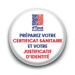 Badge : Préparez votre certificat sanitaire
