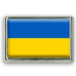 Pins rectangle : Drapeau Ukraine