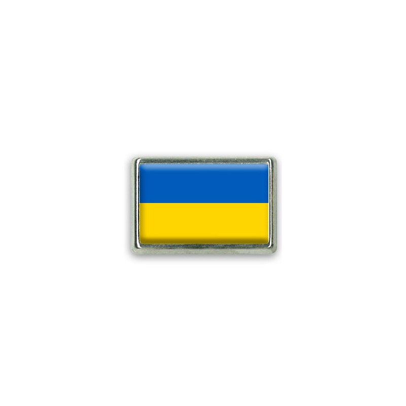 Pins rectangle : Drapeau Ukraine