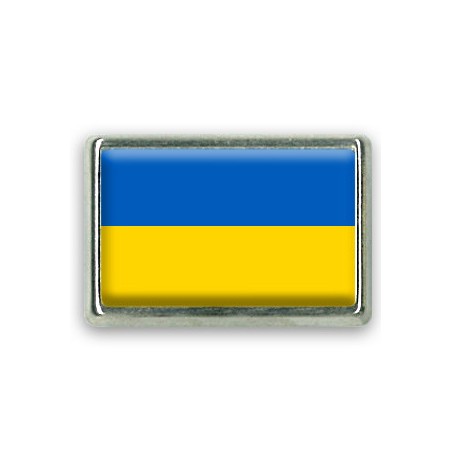 Pins rectangle : Drapeau Ukraine