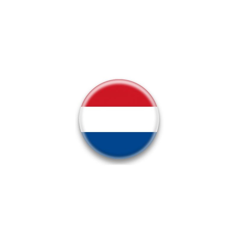 Pin's Drapeau Pays-Bas Hollandais - Akachafactory - Badge Rond