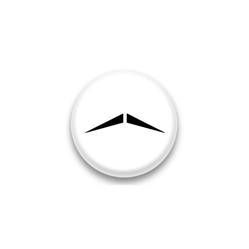 Badge Moustache pointue