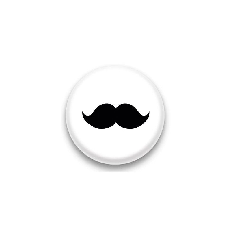 Badge Grosse moustache noire