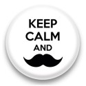 Badge Keep calm and mustach