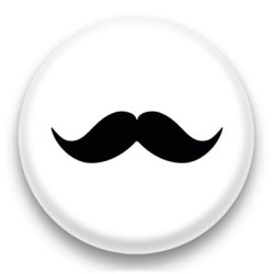 Badge Moustache noire 2
