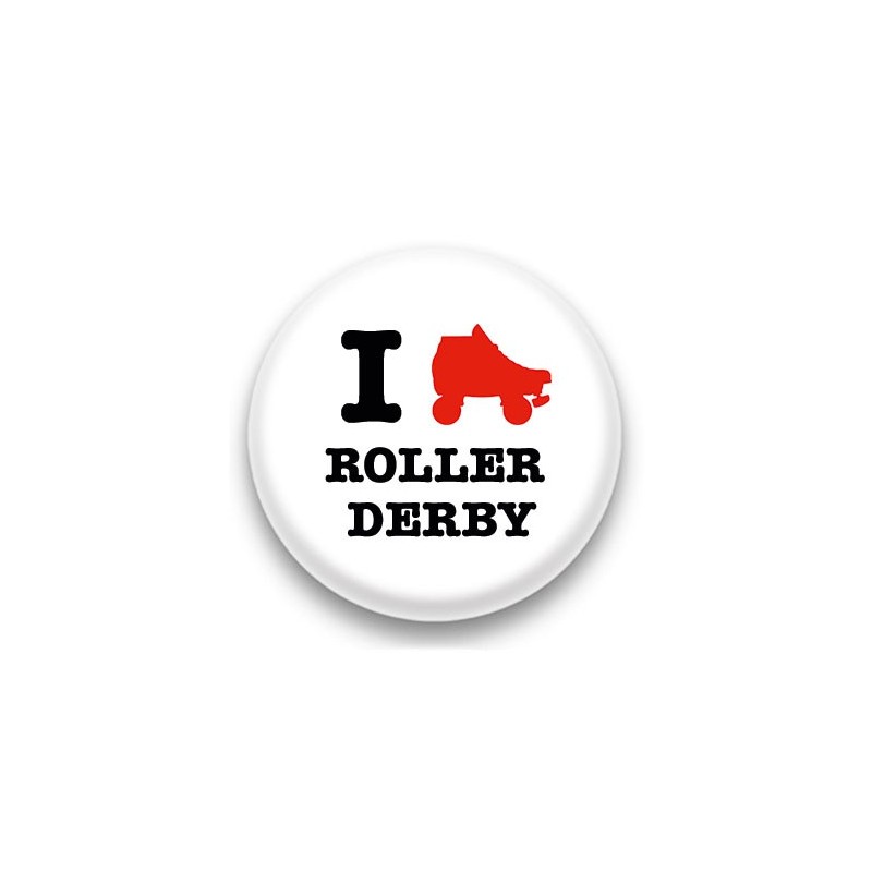 Badge I Love Roller Derby
