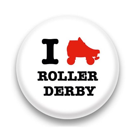 Badge I Love Roller Derby 