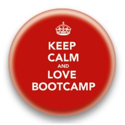 Badge Keep Calm And Love Bootcamp
