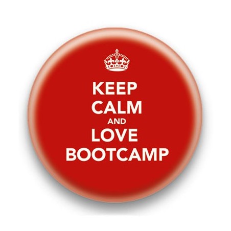 Badge Keep Calm And Love Bootcamp