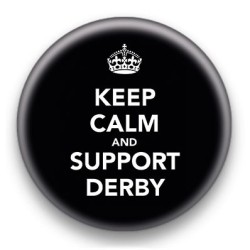 Badge Keep Calm And Support Derby