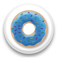 Badge Donut bleu