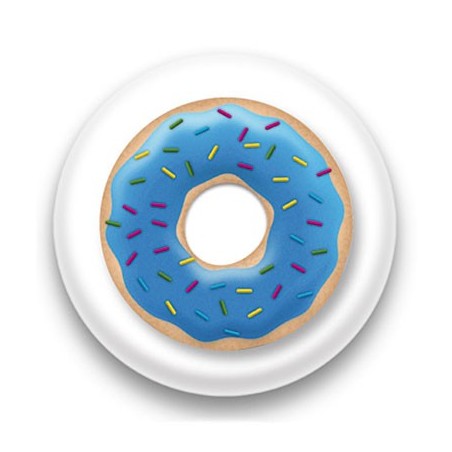 Badge Donut bleu