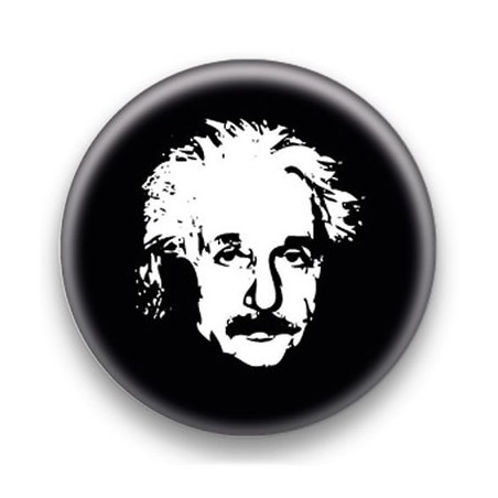 Badge : Bichromie, scientifique Albert Einstein
