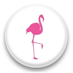 Badge Flamant rose