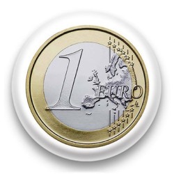 Badge Pièce de 1 euro