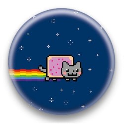 Badge Chat volant