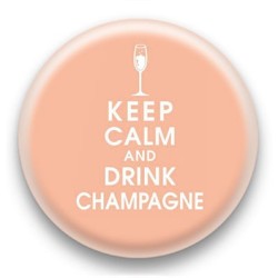 Badge Keep calm and drink champagne