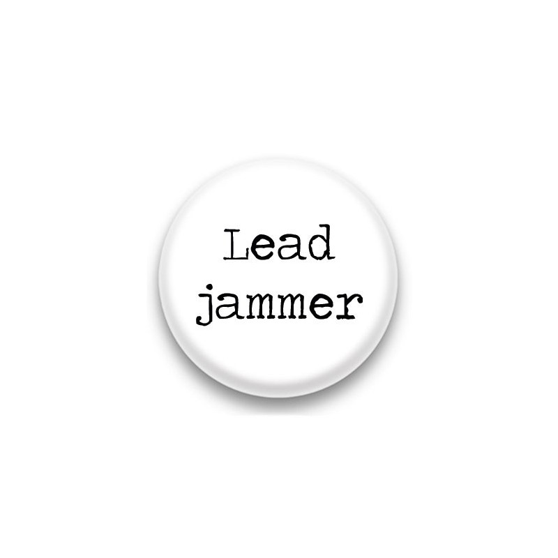 Badge Lead jammer fond blanc