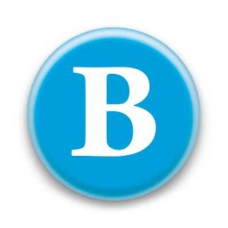 Badge Lettre B
