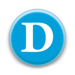 Badge Lettre D