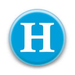 Badge Lettre H