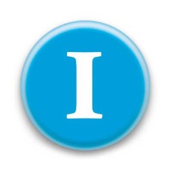 Badge Lettre I