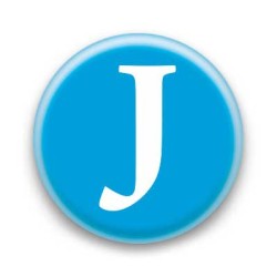 Badge Lettre J