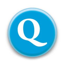 Badge Lettre Q