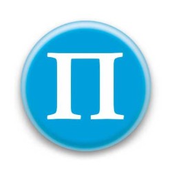 Badge Lettre grecque P