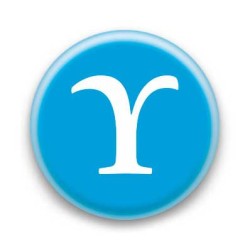 Badge Lettre grecque U