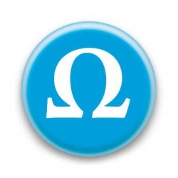 Badge Lettre grecque Ô